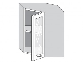 1.60.3у Шкаф настенный (h=720) угловой на 600мм со стекл. дверцей в Шумихе - shumiha.magazinmebel.ru | фото