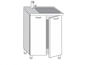 2.60.2мн Шкаф-стол на 600мм под накладную мойку с 2-мя дверцами в Шумихе - shumiha.magazinmebel.ru | фото