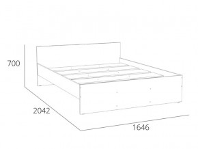 Кровать 1600 НМ 011.53 Симпл Белый Фасадный в Шумихе - shumiha.magazinmebel.ru | фото - изображение 4