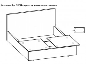 Кровать Феодосия норма 180 с механизмом подъема и дном ЛДСП в Шумихе - shumiha.magazinmebel.ru | фото - изображение 5