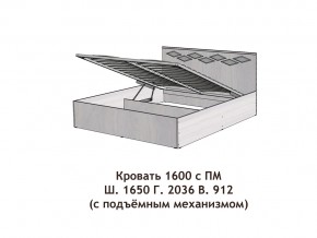 Кровать с подъёмный механизмом Диана 1600 в Шумихе - shumiha.magazinmebel.ru | фото - изображение 3