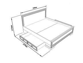 Кровать S320-LOZ/180 с выкатными тумбами Кентаки Белый в Шумихе - shumiha.magazinmebel.ru | фото - изображение 2