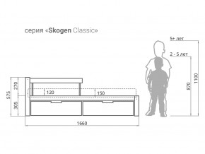 Кровать Svogen classic с ящиками и бортиком натура без покрытия в Шумихе - shumiha.magazinmebel.ru | фото - изображение 2