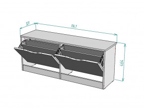 Обувница W57 в Шумихе - shumiha.magazinmebel.ru | фото - изображение 3