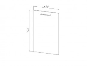 П 45 Комплект для посудомоечной машины 450 мм (цоколь + фасад) ЛДСП в Шумихе - shumiha.magazinmebel.ru | фото