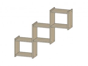Полка Квадро ясень шимо светлый в Шумихе - shumiha.magazinmebel.ru | фото - изображение 1