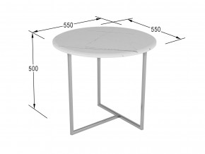 Стол журнальный Альбано белый мрамор в Шумихе - shumiha.magazinmebel.ru | фото - изображение 2