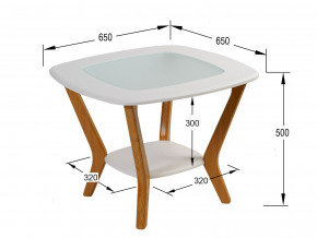 Стол журнальный Мельбурн Белый в Шумихе - shumiha.magazinmebel.ru | фото - изображение 2